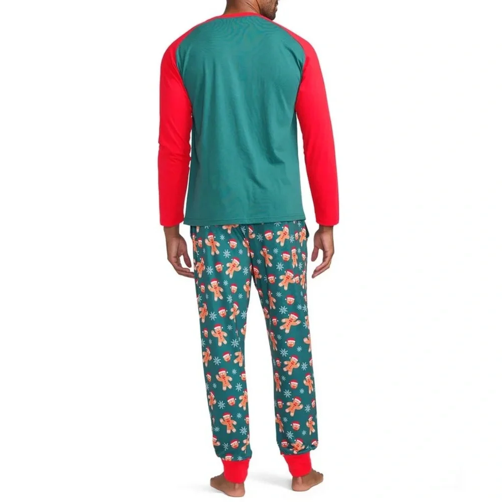 Tipsy Elves Christmas Green Sugar Pajama Set Size Large Mens - Picture 2 of 4